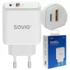 Savio LA-12 mobile device charger Universal White AC Fast charging Indoor