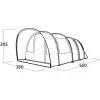 Family Tunnel Tent Skarvan 6 Grey, model 2025