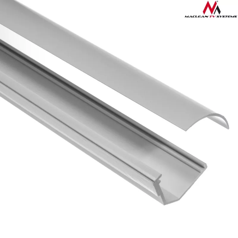 Cable flex tube MACLEAN MCTV-575 for floor, white, 1.5 m, width 43 mm, height 2.3–3.2 cm