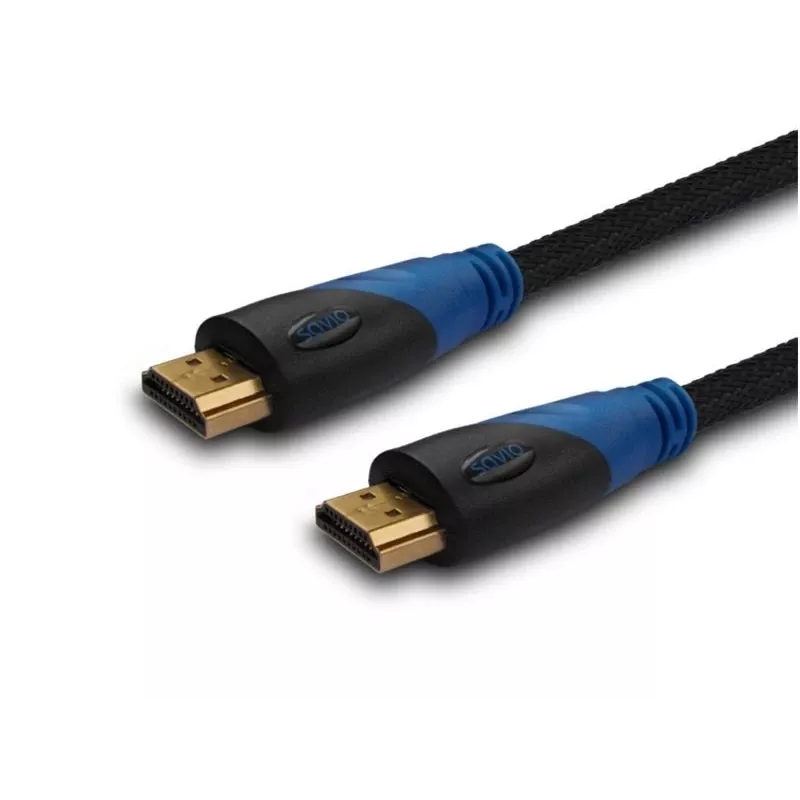 HDMI cable SAVIO CL-48 2 m, HDMI 1.4, 4K (4096x2160), ARC, Ethernet, gold-plated contacts