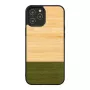 Protective phone case Man and Wood for iPhone 12 / 12 Pro — bamboo forest black