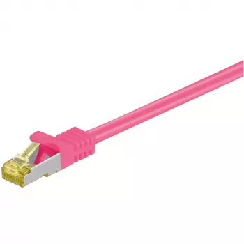 Networking Cable Goobay RJ-45 CAT7 5m Magenta S/FTP