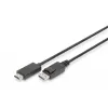 Adapter Cable Displayport 1.2 with interlock 4K 60Hz UHD Typ DP/HDMI A M/M black 2 m