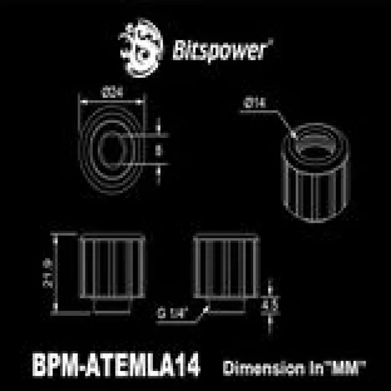 BitsPower Artemis Advanced Multi-Link, 14 mm outer diameter, Arctic White multi-link fittings