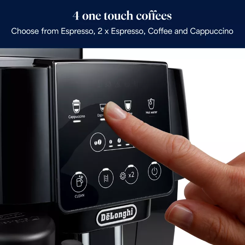Combi coffee maker De’Longhi Magnifica ECAM220.60.B — 1.8 L water tank, 250 g bean hopper, ceramic grinder, black