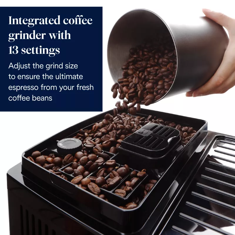 Combi coffee maker De’Longhi Magnifica ECAM220.60.B — 1.8 L water tank, 250 g bean hopper, ceramic grinder, black