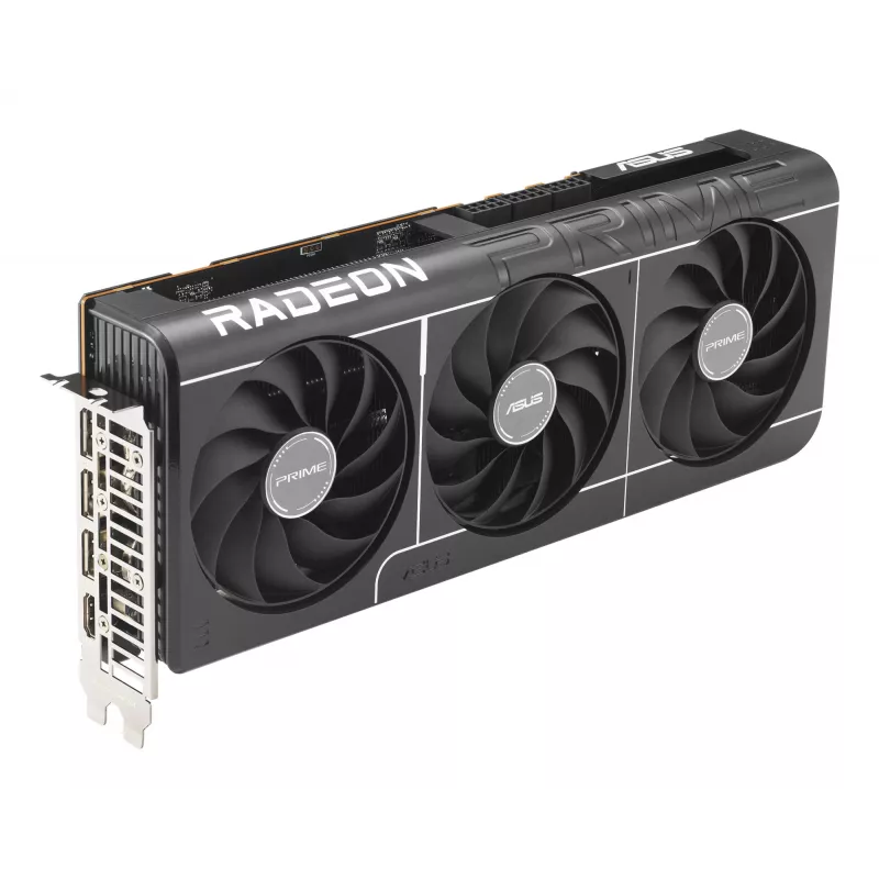 Graphics Card ASUS PRIME RX 9070 XT 16GB GDDR6 PCIe 5.0, 256-bit, 3x DisplayPort 2.1a, HDMI 2.1b, 3x8-pin, 312×130×50 mm