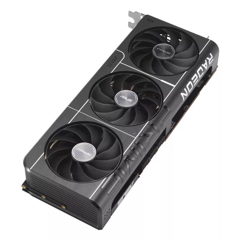 Graphics Card ASUS PRIME RX 9070 XT 16GB GDDR6 PCIe 5.0, 256-bit, 3x DisplayPort 2.1a, HDMI 2.1b, 3x8-pin, 312×130×50 mm