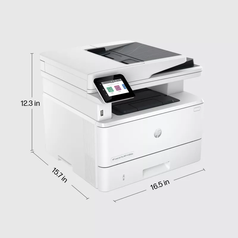 HP LaserJet Pro MFP 4102dw Printer, Laser, Mono printing, 1200 x 1200 DPI, A4, Direct printing, White