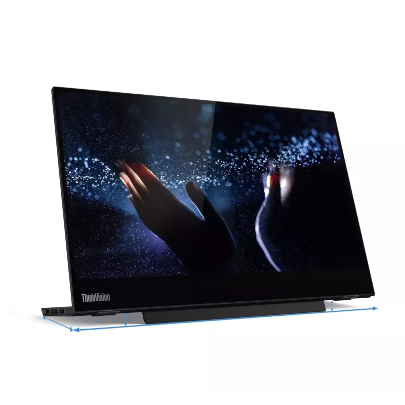 Lenovo ThinkVision M14t computer monitor 35.6 cm (14 inch) 1920 x 1080 pixels Full HD LED Touchscreen Black