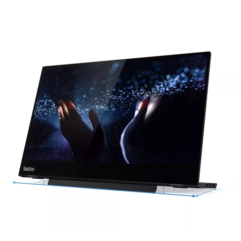 Lenovo ThinkVision M14t computer monitor 35.6 cm (14 inch) 1920 x 1080 pixels Full HD LED Touchscreen Black