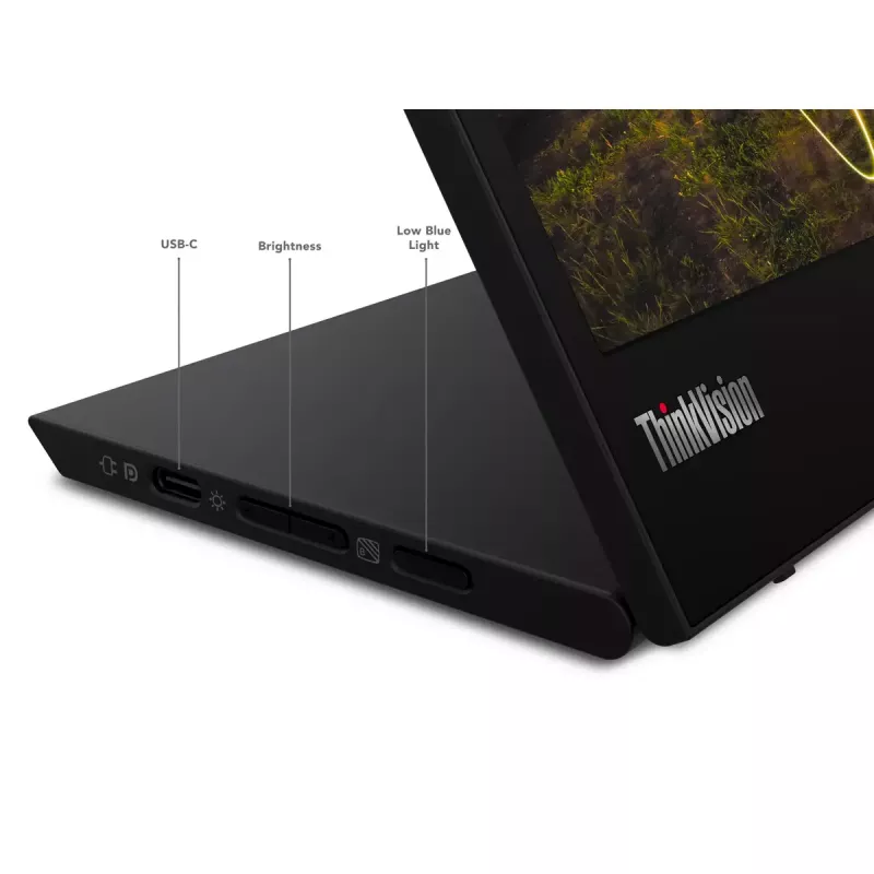 Lenovo ThinkVision M15 computer monitor 39.6 cm (15.6 inch) 1920 x 1080 pixels Full HD LED Black