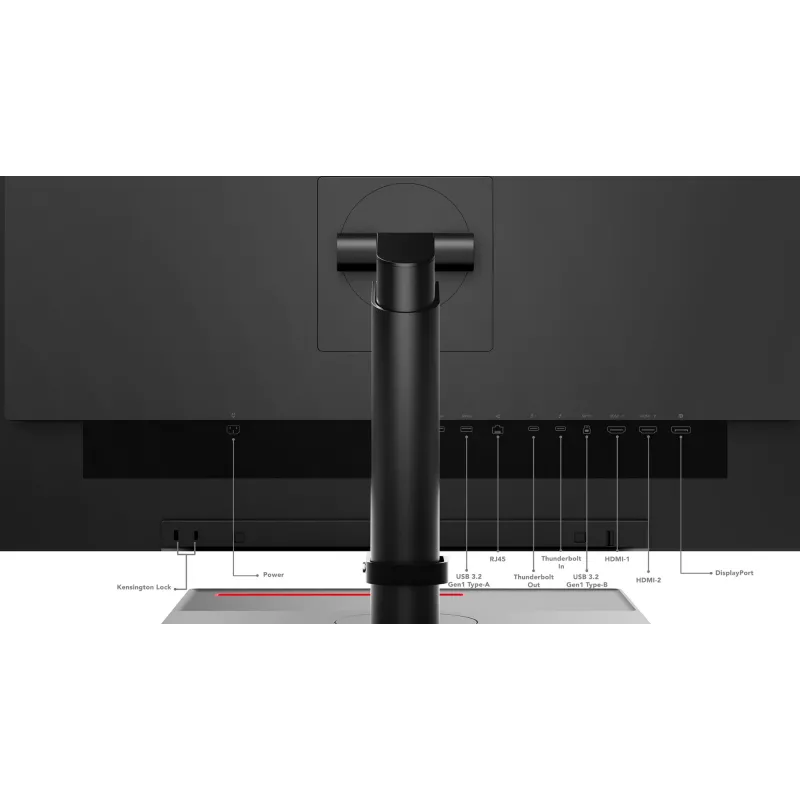 Lenovo ThinkVision P27u-20 Monitor, 68.6 cm (27 inch), 3840 x 2160 pixels, 4K Ultra HD, LED, 6 ms, Black
