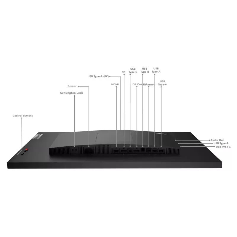 Lenovo ThinkVision P27h-30 computer monitor 68.6 cm (27 inch) 2560 x 1440 pixels Quad HD LCD Black