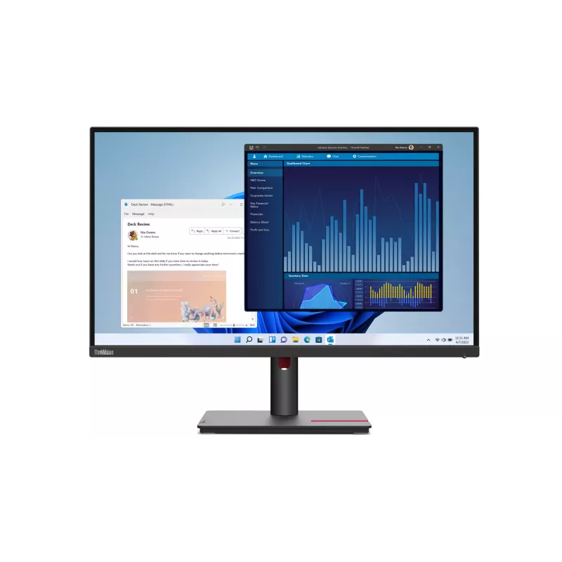 Lenovo ThinkVision T27p-30 computer monitor 68.6 cm (27 inch) 3840 x 2160 pixels 4K Ultra HD LED Black
