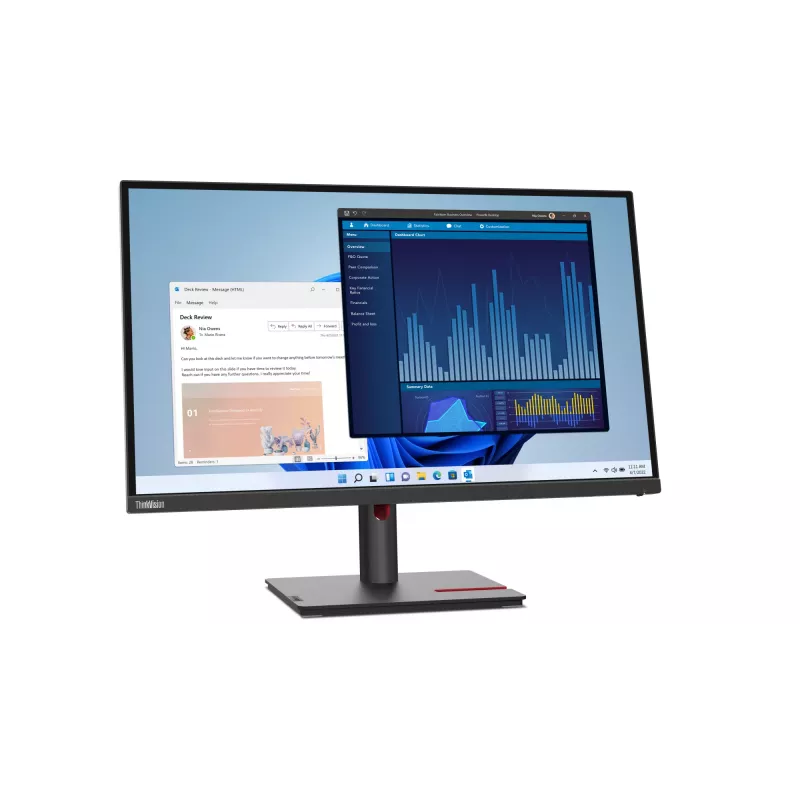 Lenovo ThinkVision T27p-30 computer monitor 68.6 cm (27 inch) 3840 x 2160 pixels 4K Ultra HD LED Black