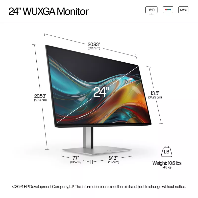 Monitor HP Series 7 Pro 24 inch WUXGA LCD 1920 x 1200