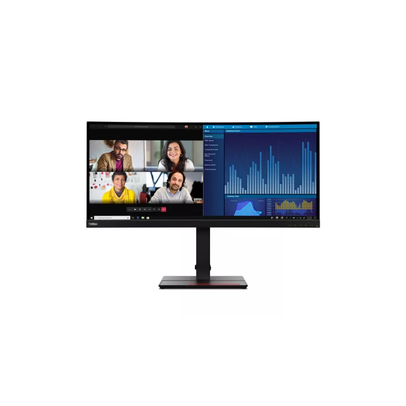 Lenovo ThinkVision P34w-20 computer monitor 86.7 cm (34.1 inch) 3440 x 1440 pixels Wide Quad HD LED Black