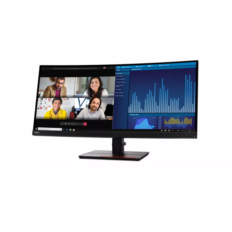 Lenovo ThinkVision P34w-20 computer monitor 86.7 cm (34.1 inch) 3440 x 1440 pixels Wide Quad HD LED Black