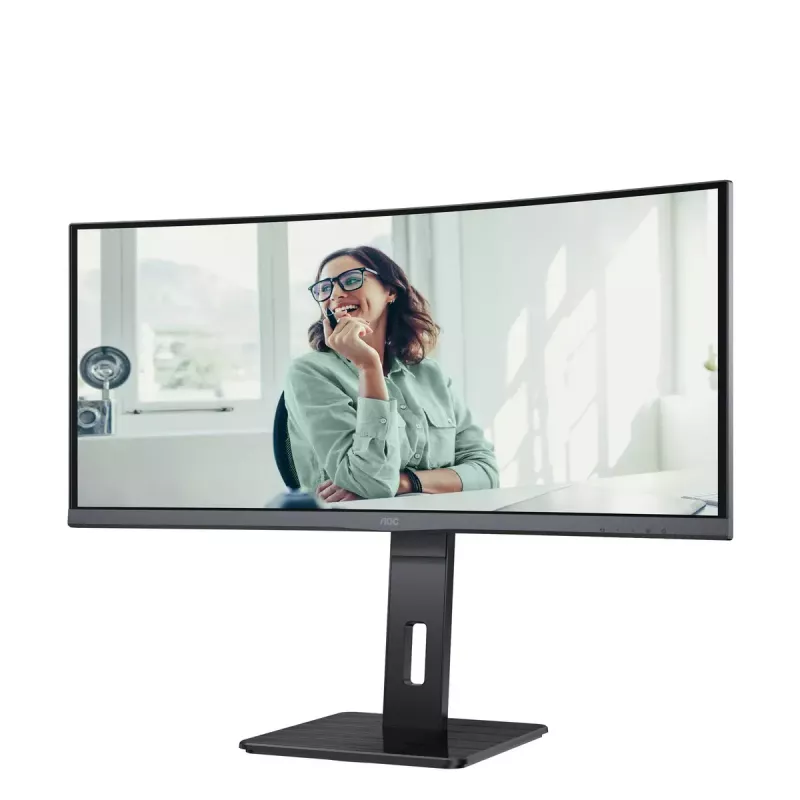 AOC CU34P3CV computer monitor 86.4 cm (34 inch) 3440 x 1440 pixels UltraWide Quad HD LED Black