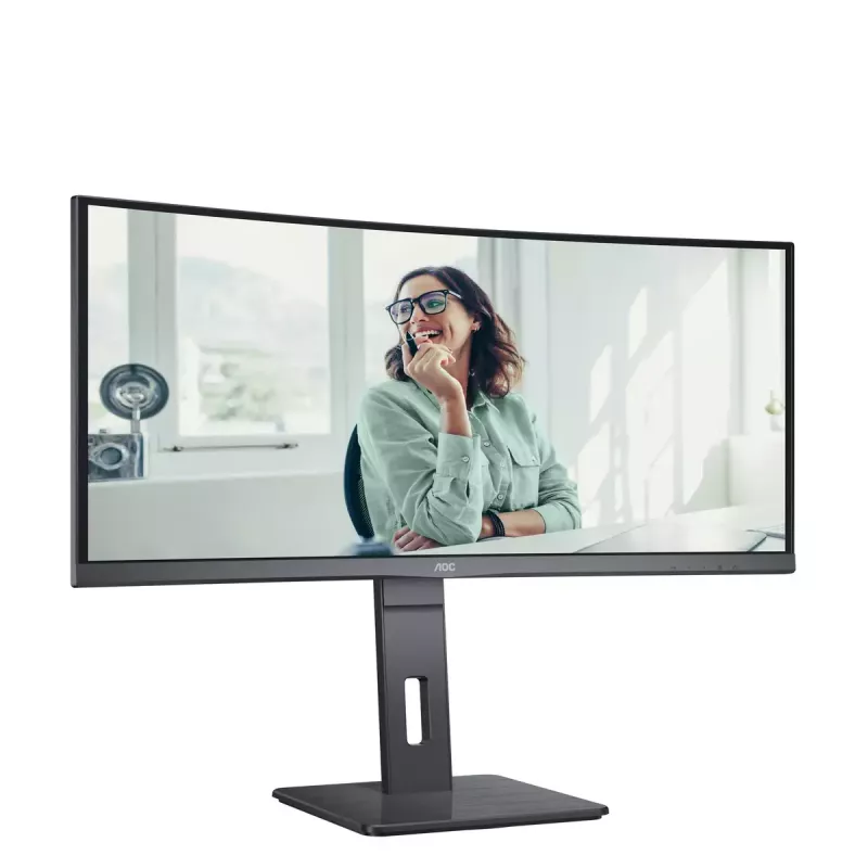 AOC CU34P3CV computer monitor 86.4 cm (34 inch) 3440 x 1440 pixels UltraWide Quad HD LED Black
