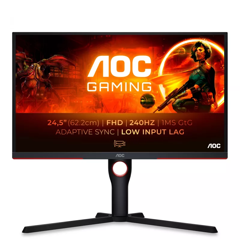 AOC G3 25G3ZM/BK computer monitor 62.2 cm (24.5 inch) 1920 x 1080 pixels Full HD Black, Red