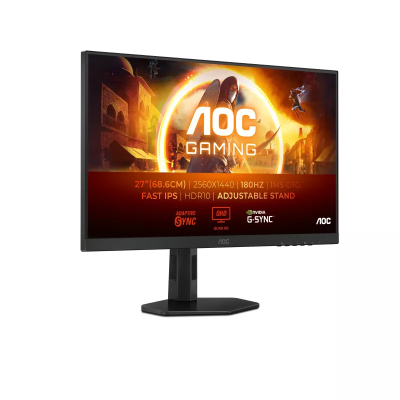 AOC G4 Q27G4XF computer monitor 68.6 cm (27 inch) 2560 x 1440 pixels Quad HD LED Black, Grey