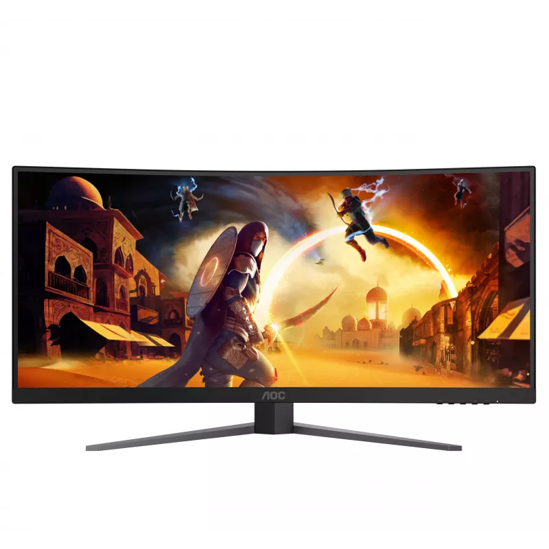 AOC G4 CU34G4Z computer monitor 86.4 cm (34 inch) 3440 x 1440 pixels Wide Quad HD LED Black, Red