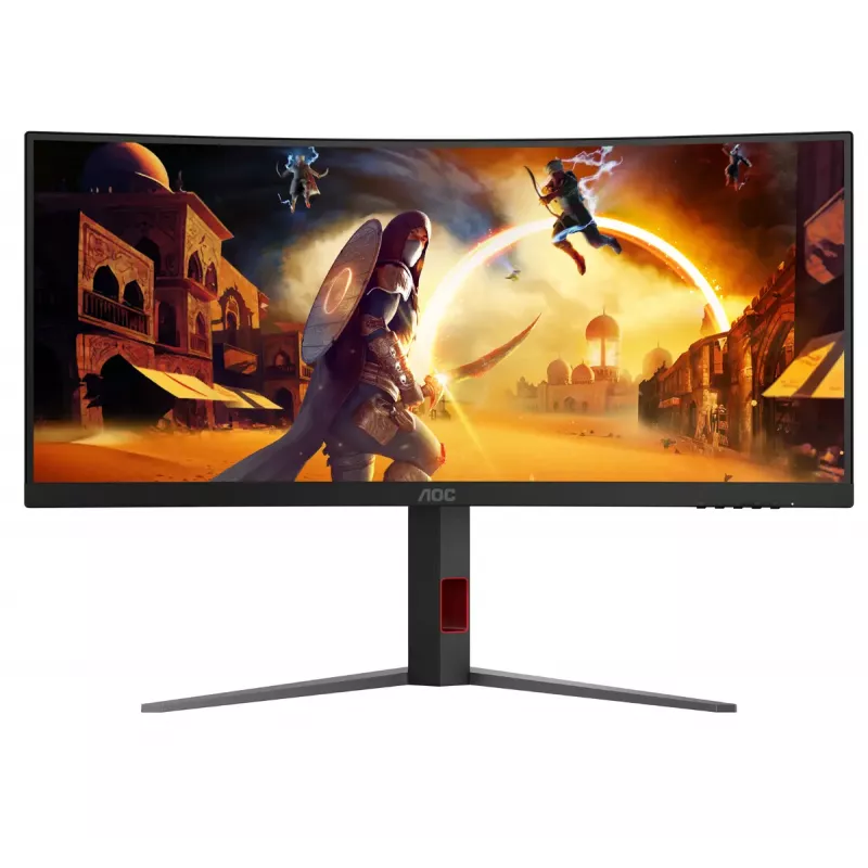 AOC G4 CU34G4 computer monitor 86.4 cm (34 inch) 3440 x 1440 pixels Wide Quad HD LED Black, Red