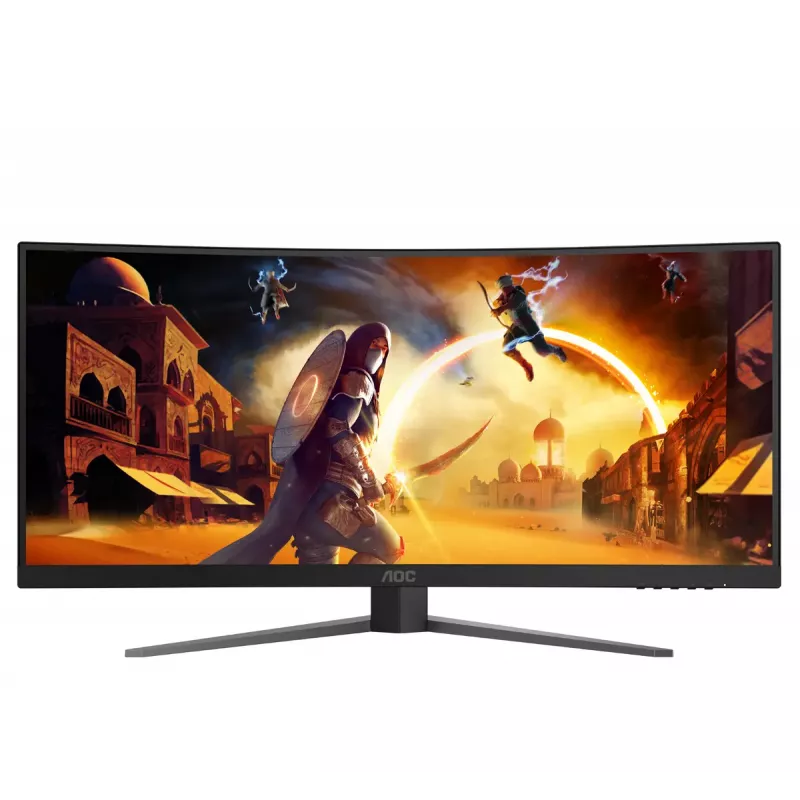 AOC G4 CU34G4 computer monitor 86.4 cm (34 inch) 3440 x 1440 pixels Wide Quad HD LED Black, Red