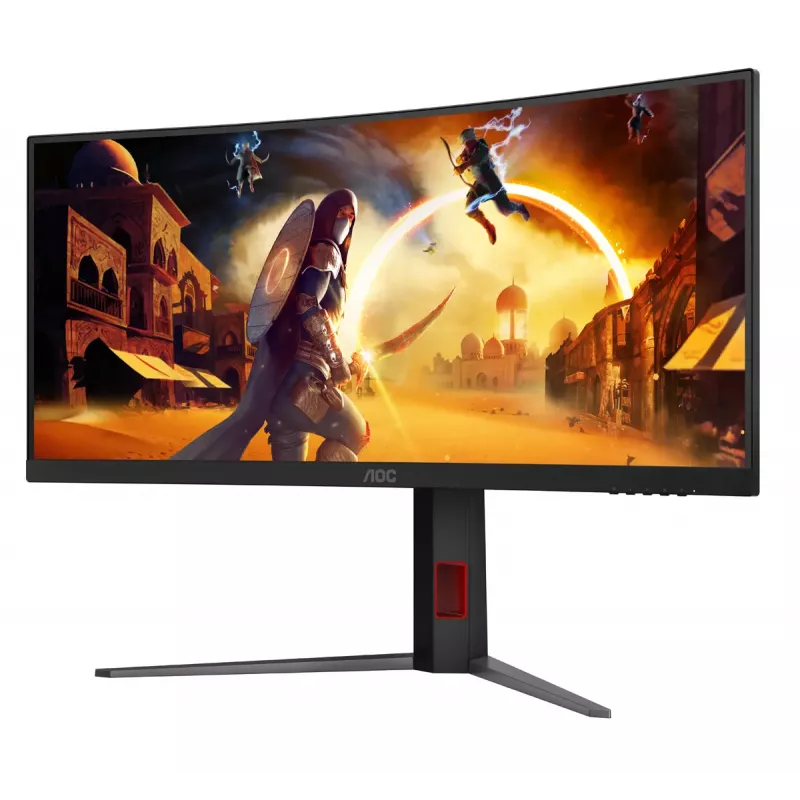 AOC G4 CU34G4 computer monitor 86.4 cm (34 inch) 3440 x 1440 pixels Wide Quad HD LED Black, Red