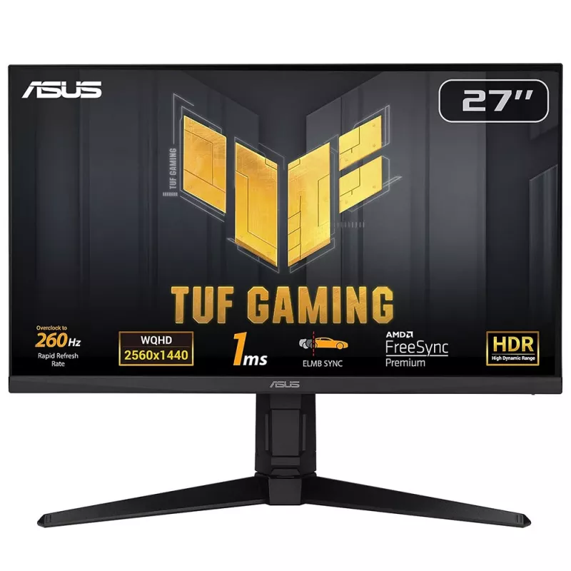 ASUS TUF Gaming VG27AQML1A computer monitor 68.6 cm (27 inch) 2560 x 1440 pixels Wide Quad HD LCD Black