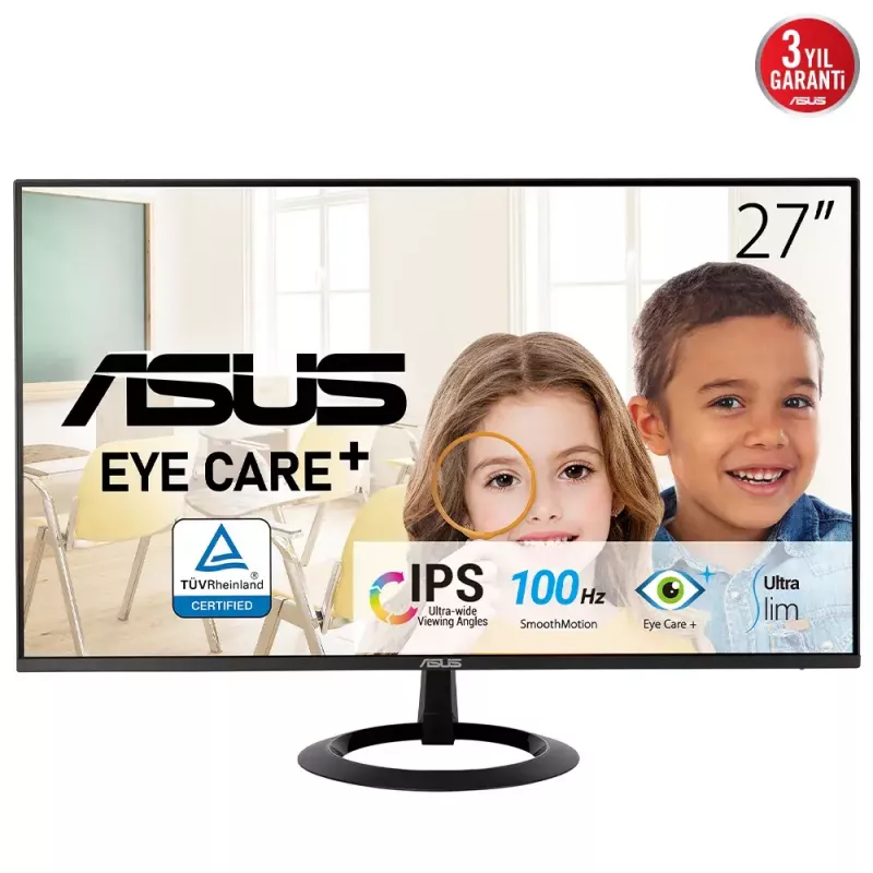 ASUS VZ27EHF computer monitor 68.6 cm (27 inch) 1920 x 1080 pixels Full HD LCD Black