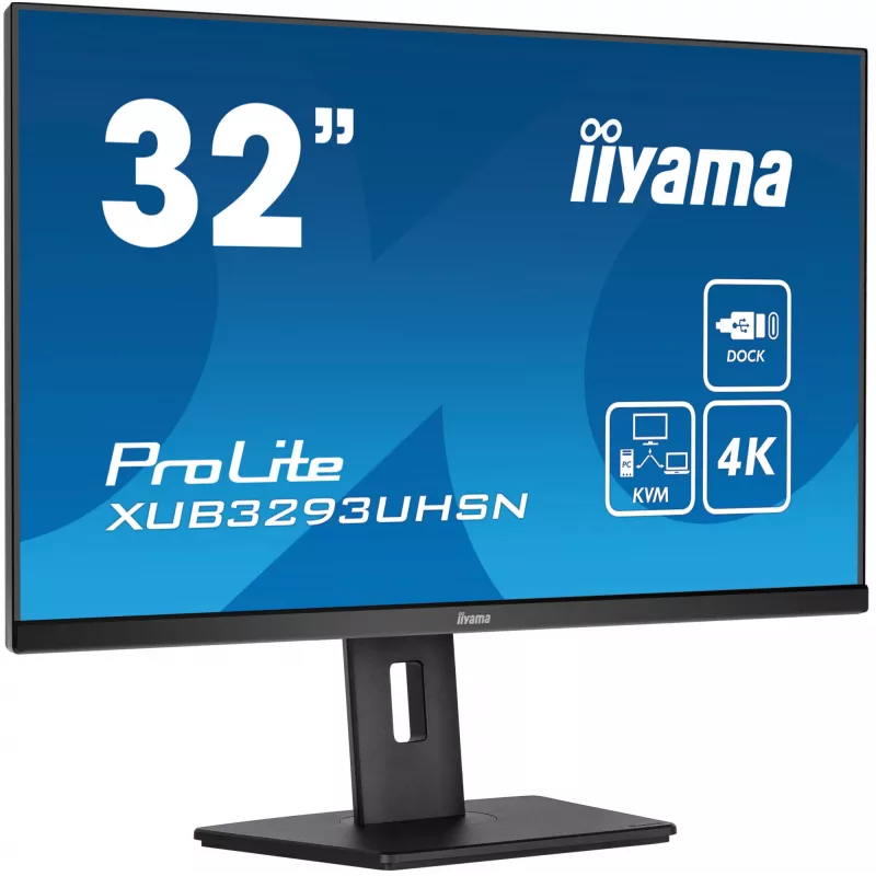 iiyama ProLite XUB3293UHSN-B5 computer monitor 80 cm (31.5 inch) 3840 x 2160 pixels 4K Ultra HD LCD Black