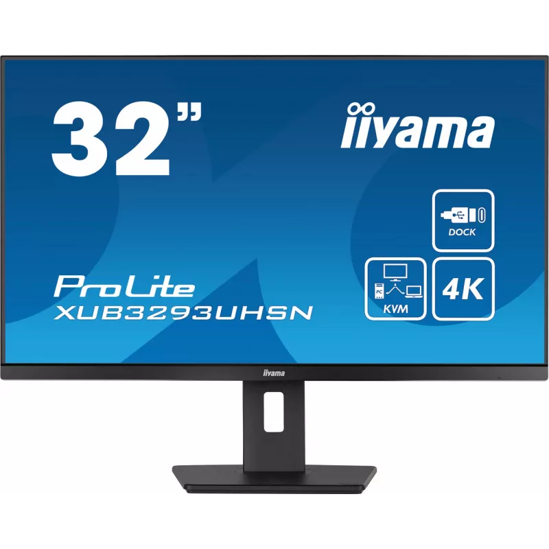 iiyama ProLite XUB3293UHSN-B5 computer monitor 80 cm (31.5 inch) 3840 x 2160 pixels 4K Ultra HD LCD Black