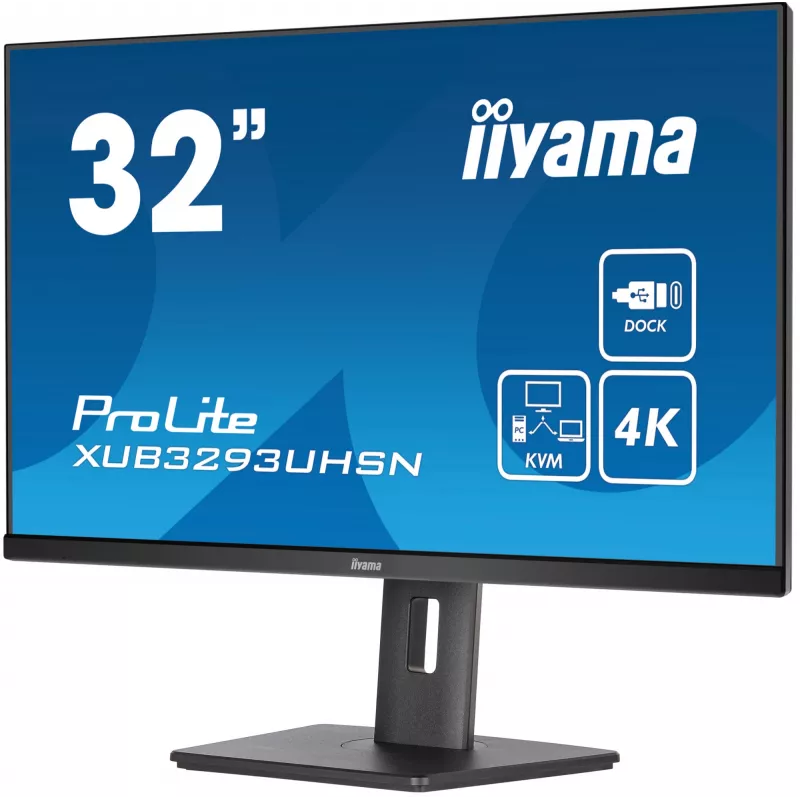 iiyama ProLite XUB3293UHSN-B5 computer monitor 80 cm (31.5 inch) 3840 x 2160 pixels 4K Ultra HD LCD Black