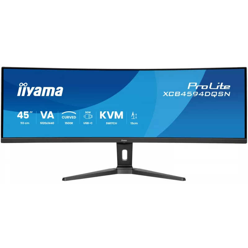 iiyama G-MASTER 45“LCD Curved Bus. UWQHD computer monitor 113 cm (44.5”) 5120 x 1440 pixels Dual QHD LED Black