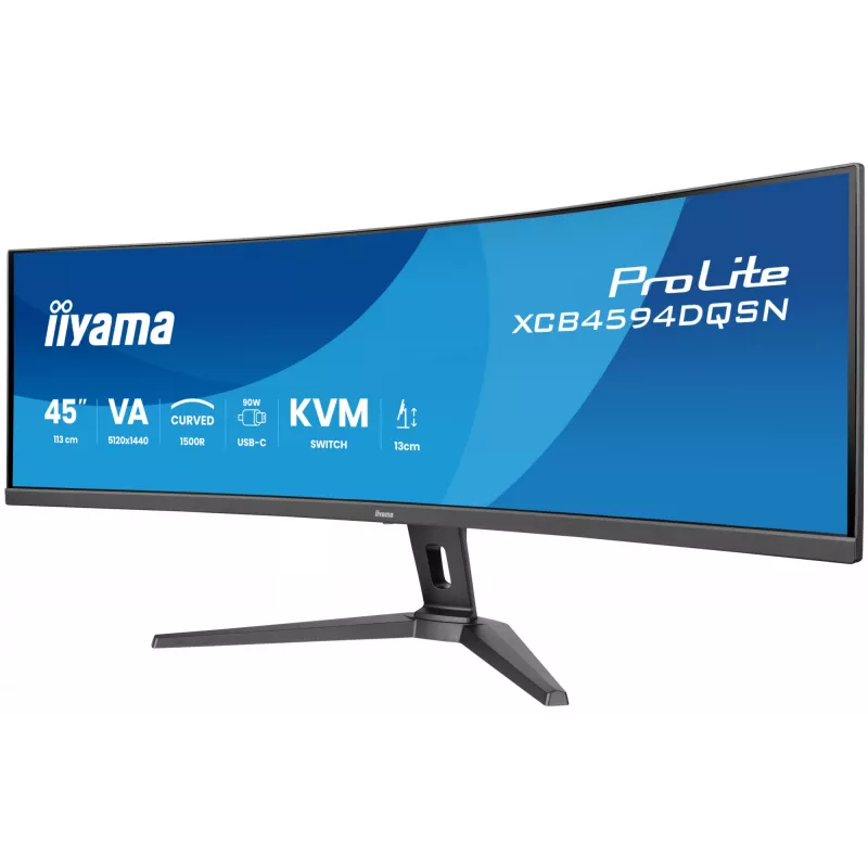 iiyama G-MASTER 45“LCD Curved Bus. UWQHD computer monitor 113 cm (44.5”) 5120 x 1440 pixels Dual QHD LED Black