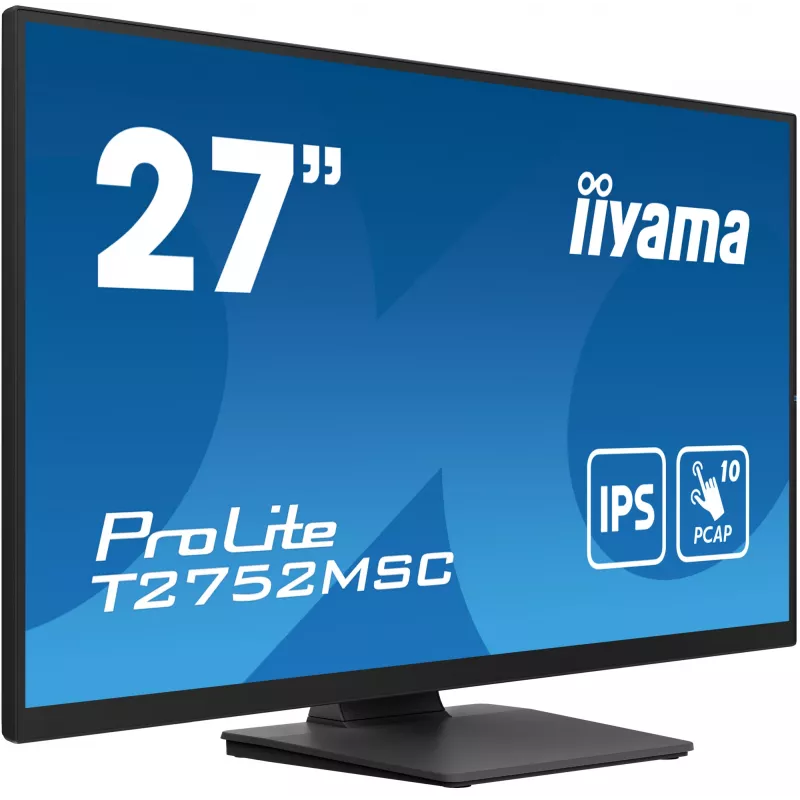 iiyama ProLite T2752MSC-B1 computer monitor 68.6 cm (27 inch) 1920 x 1080 pixels Full HD LED Touchscreen Black