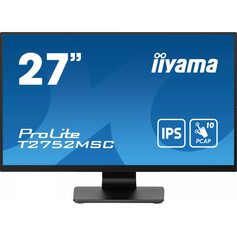 iiyama ProLite T2752MSC-B1 computer monitor 68.6 cm (27 inch) 1920 x 1080 pixels Full HD LED Touchscreen Black