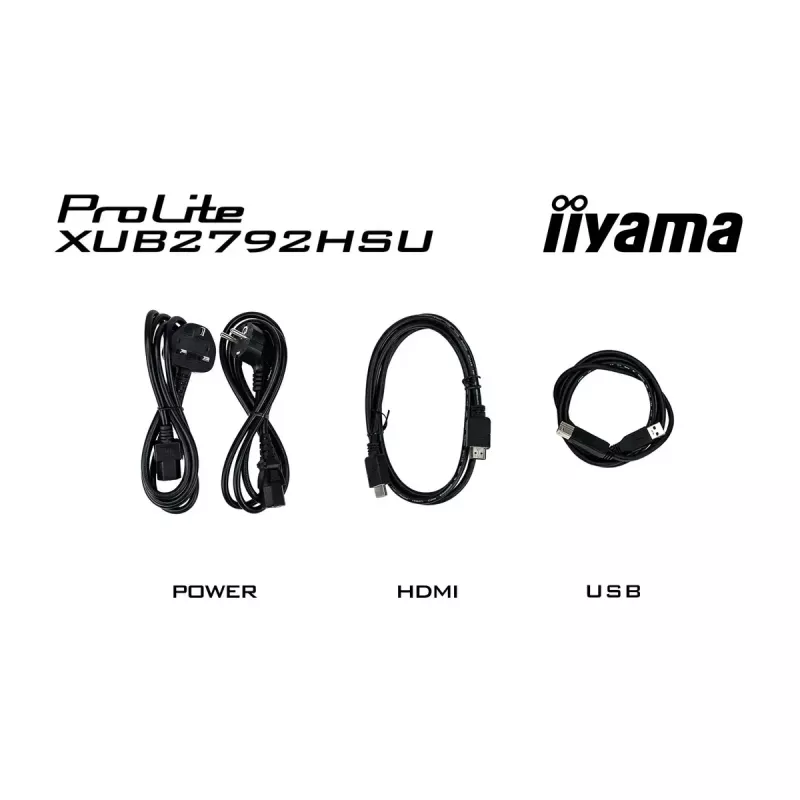 iiyama ProLite XUB2792HSU-W6 computer monitor 68.6 cm (27 inch) 1920 x 1080 pixels Full HD LED White