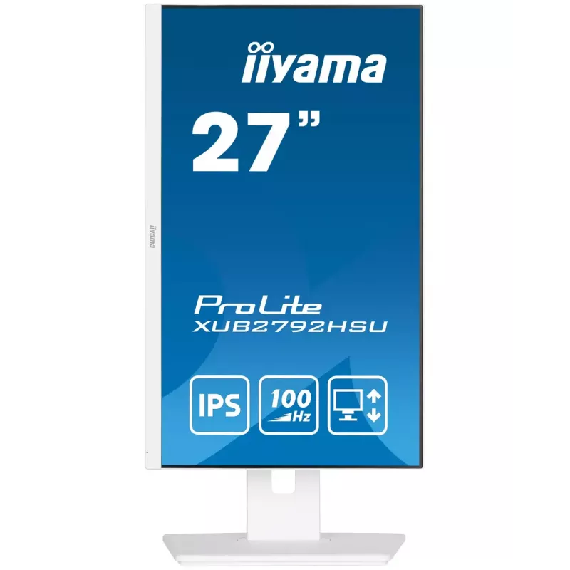 iiyama ProLite XUB2792HSU-W6 computer monitor 68.6 cm (27 inch) 1920 x 1080 pixels Full HD LED White