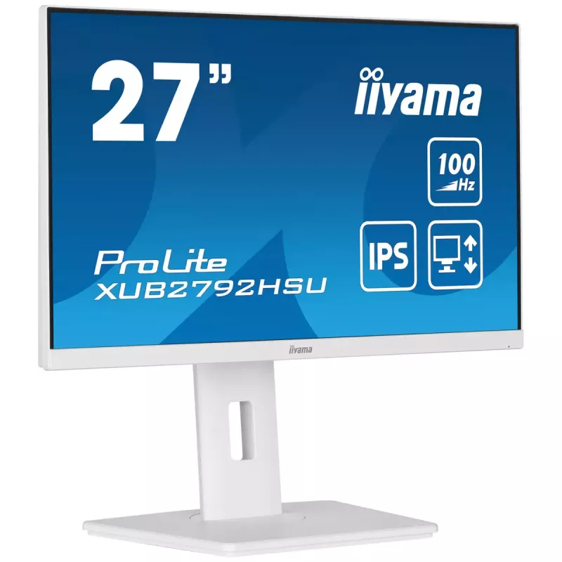 iiyama ProLite XUB2792HSU-W6 computer monitor 68.6 cm (27 inch) 1920 x 1080 pixels Full HD LED White