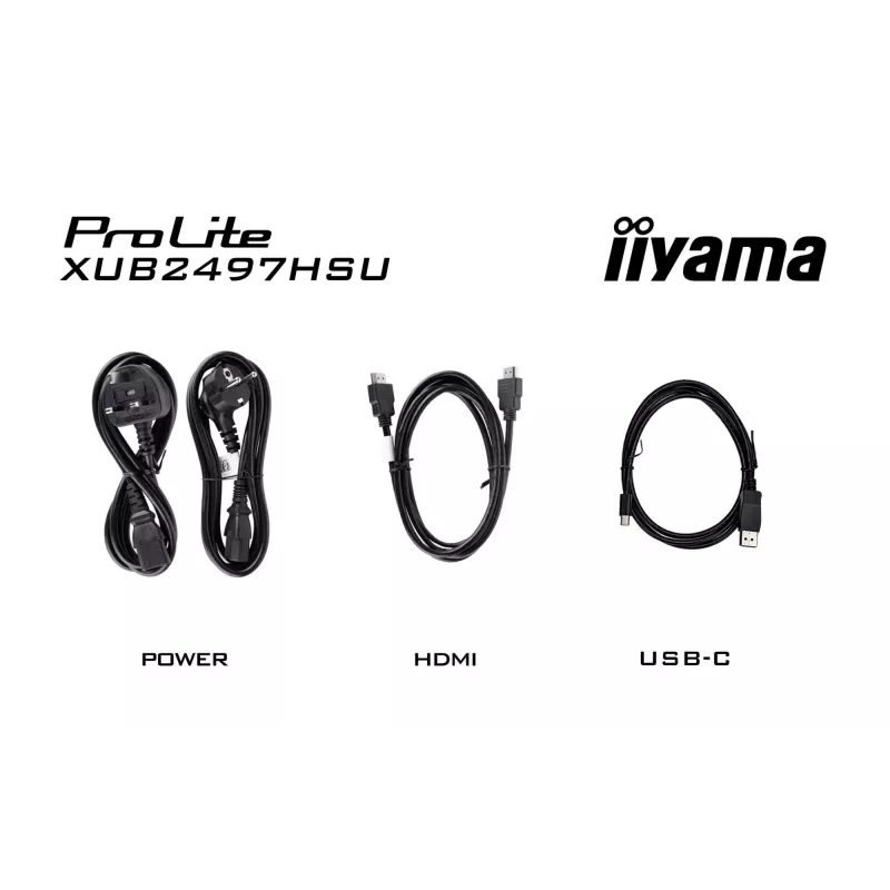 iiyama ProLite XUB2497HSN-B2 computer monitor 60.5 cm (23.8 inch) 1920 x 1080 pixels Full HD LED Black