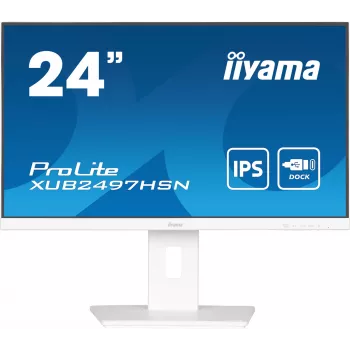 iiyama ProLite XUB2497HSN-W2 computer monitor 60.5 cm (23.8 inch) 1920 x 1080 pixels Full HD LED White