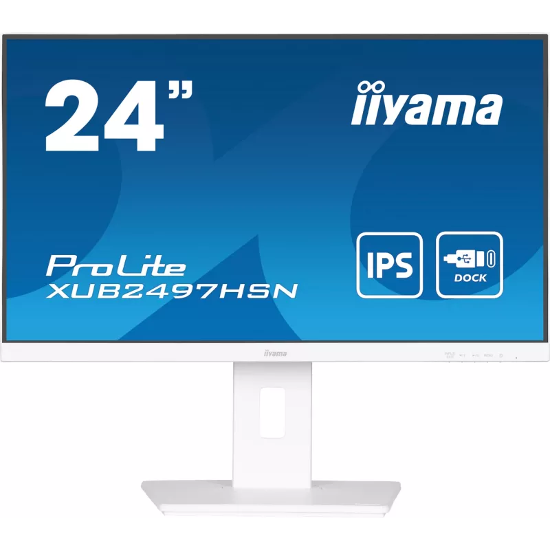 iiyama ProLite XUB2497HSN-W2 computer monitor 60.5 cm (23.8 inch) 1920 x 1080 pixels Full HD LED White