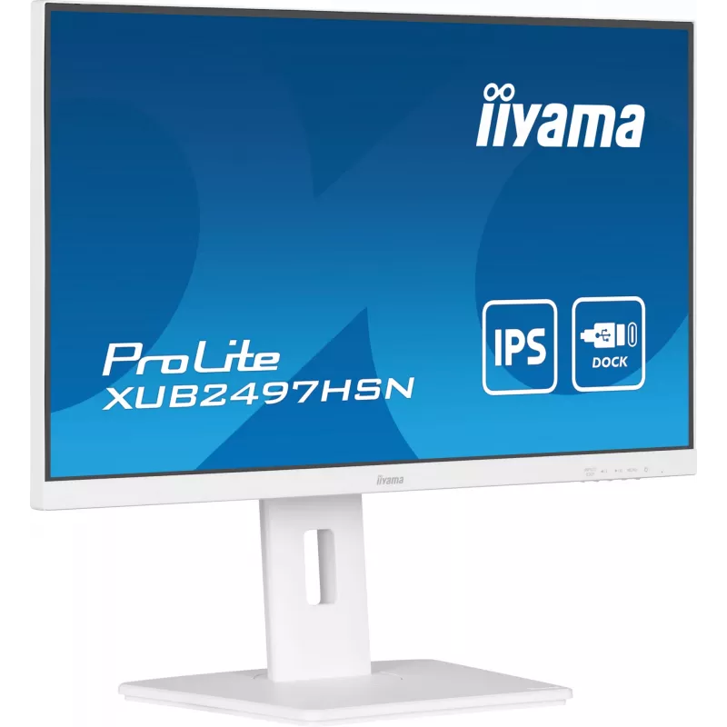 iiyama ProLite XUB2497HSN-W2 computer monitor 60.5 cm (23.8 inch) 1920 x 1080 pixels Full HD LED White