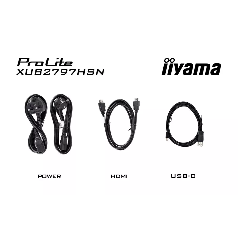 iiyama ProLite XUB2797HSN-B2 computer monitor 68.6 cm (27 inch) 1920 x 1080 pixels Full HD LED Black