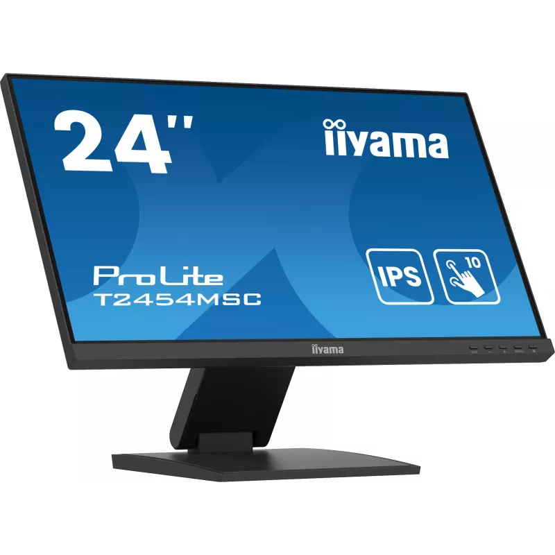 iiyama ProLite T2454MSC-B2AG computer monitor 60.5 cm (23.8 inch) 1920 x 1080 pixels Full HD LED Touchscreen Multi-user Black