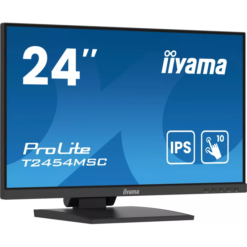 iiyama ProLite T2454MSC-B2AG computer monitor 60.5 cm (23.8 inch) 1920 x 1080 pixels Full HD LED Touchscreen Multi-user Black
